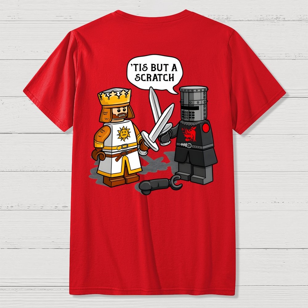 King Vs Knight Front And Back Printing Geek T-Shirt