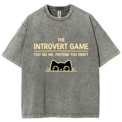 The Introvert Game Vintage Distressed T-shirt
