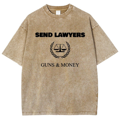 Send Lawyers Guns And Money Vintage Distressed T-shirt