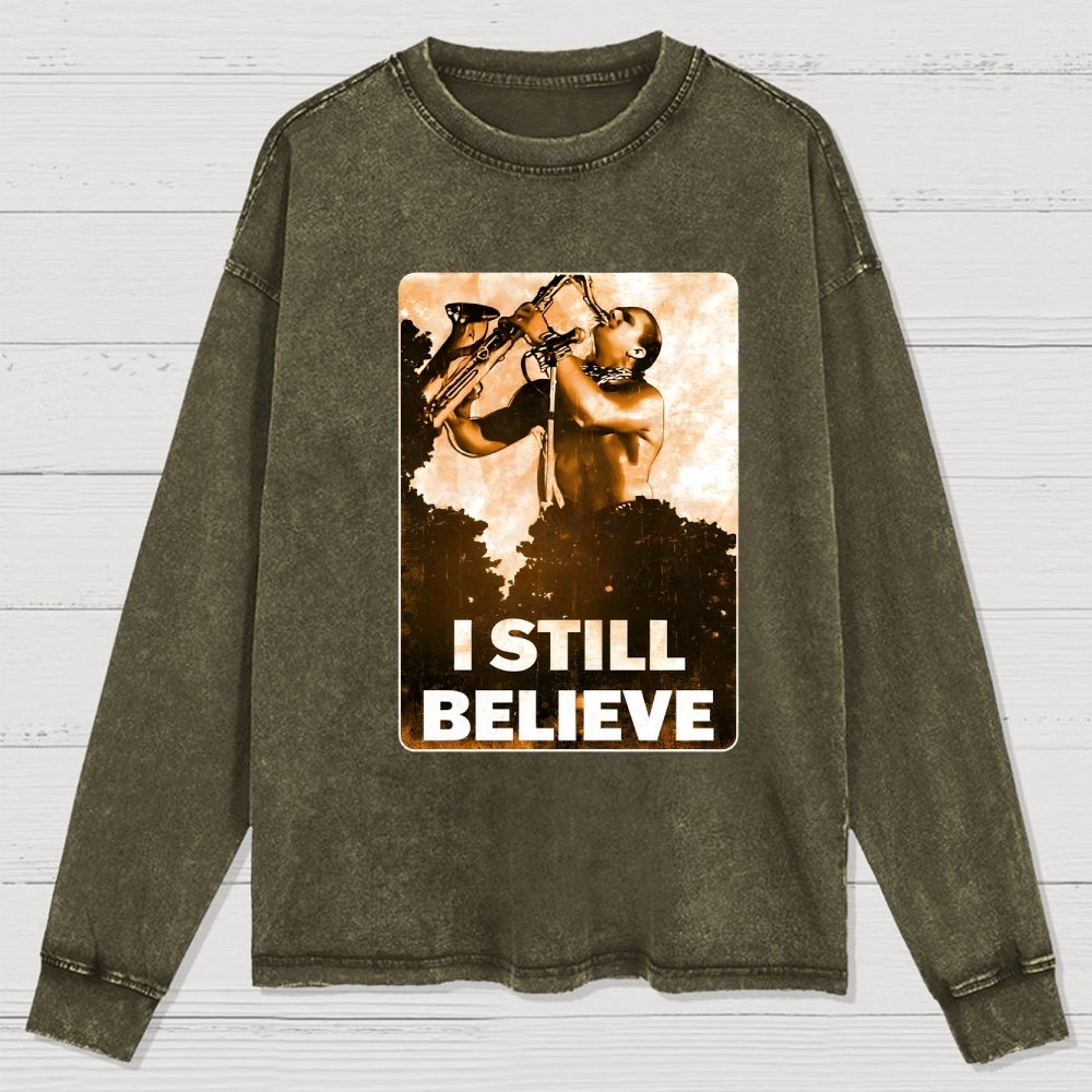 Sax Man Washed Long Sleeve Tee