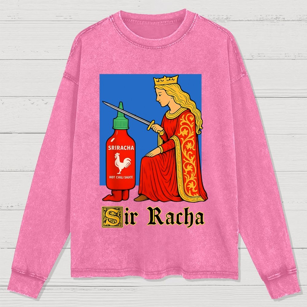 Sir Racha Washed Long Sleeve Tee
