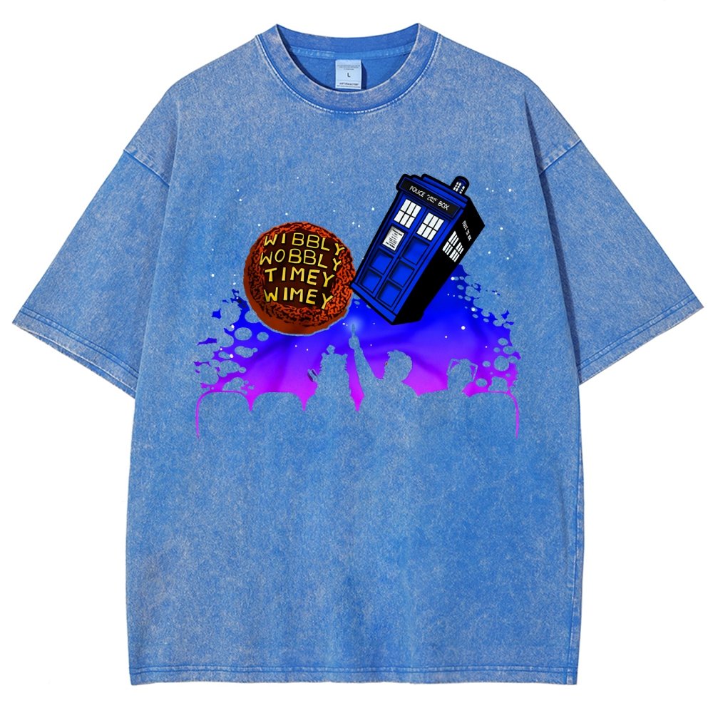 Wibbly Wobbly Timey Wimey   Vintage Distressed T-shirt