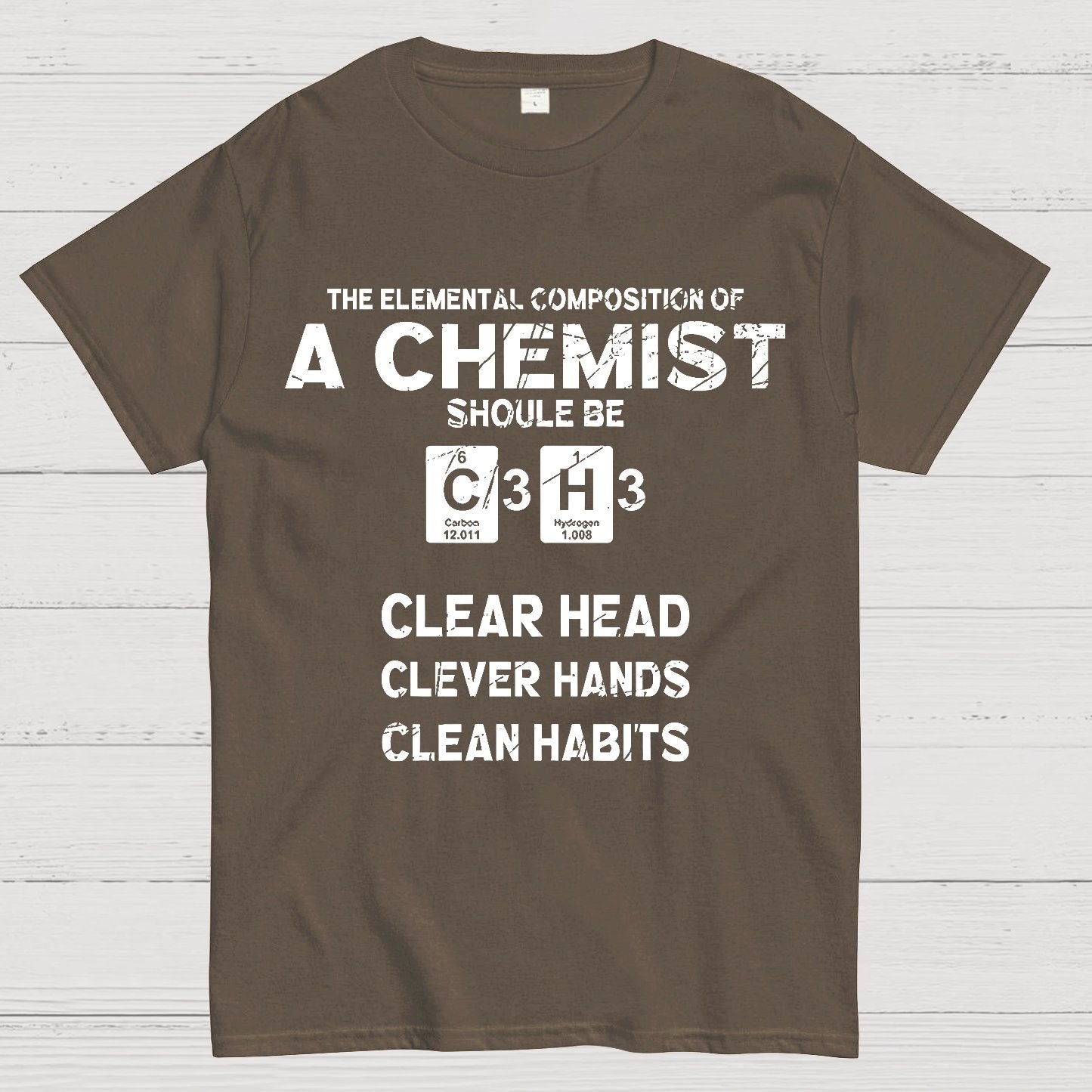 The Elemental C3H3 Geeky T-Shirt