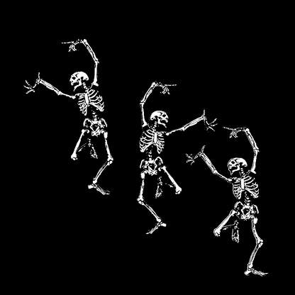 Skeleton Dancing Halloween Geeky T-Shirt