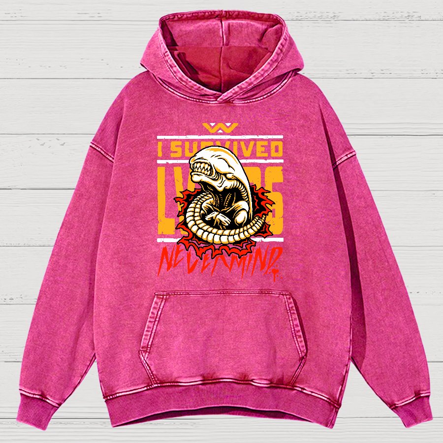 I Survived Vintage Distressed Hoodie