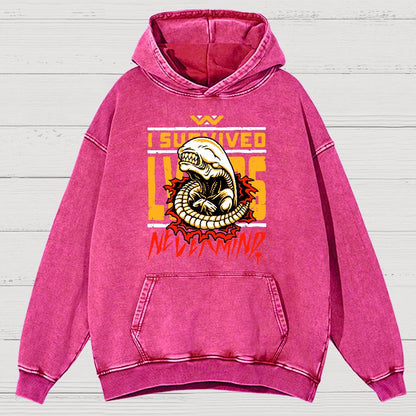 I Survived Vintage Distressed Hoodie