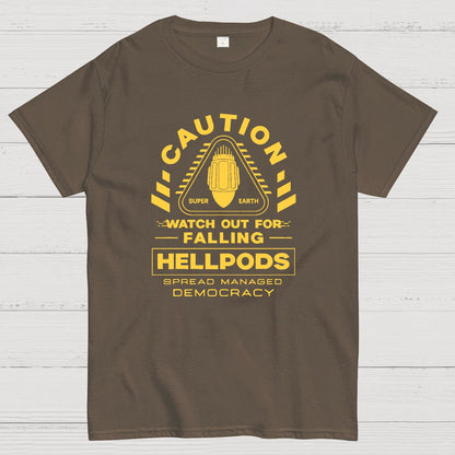 Hellpods Caution Geek T-Shirt