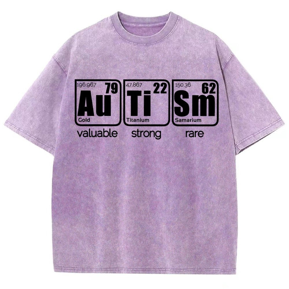Autism Periodic Table Vintage Distressed T-shirt