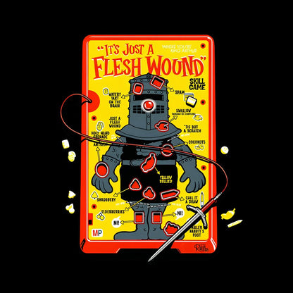 Flesh Wound Skill Game Nerdy T-Shirt