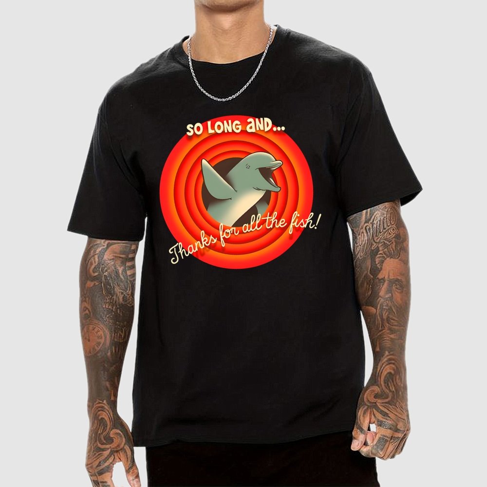 So Long & Thanks for all the Fish Unisex Geek T-Shirt