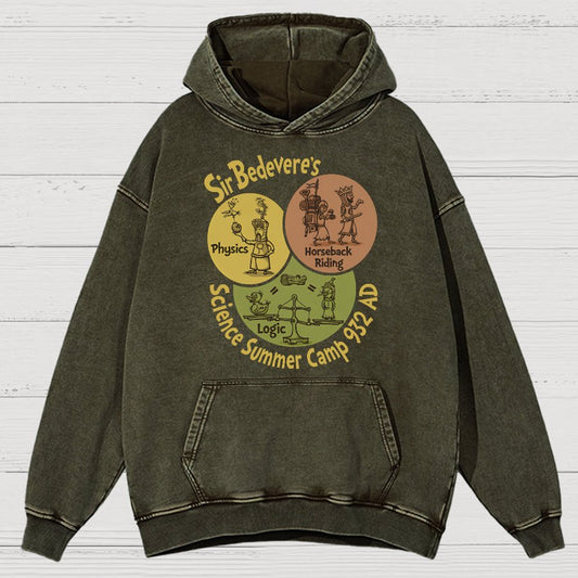 Sir Bedevere’s Science Camp Vintage Distressed Hoodie