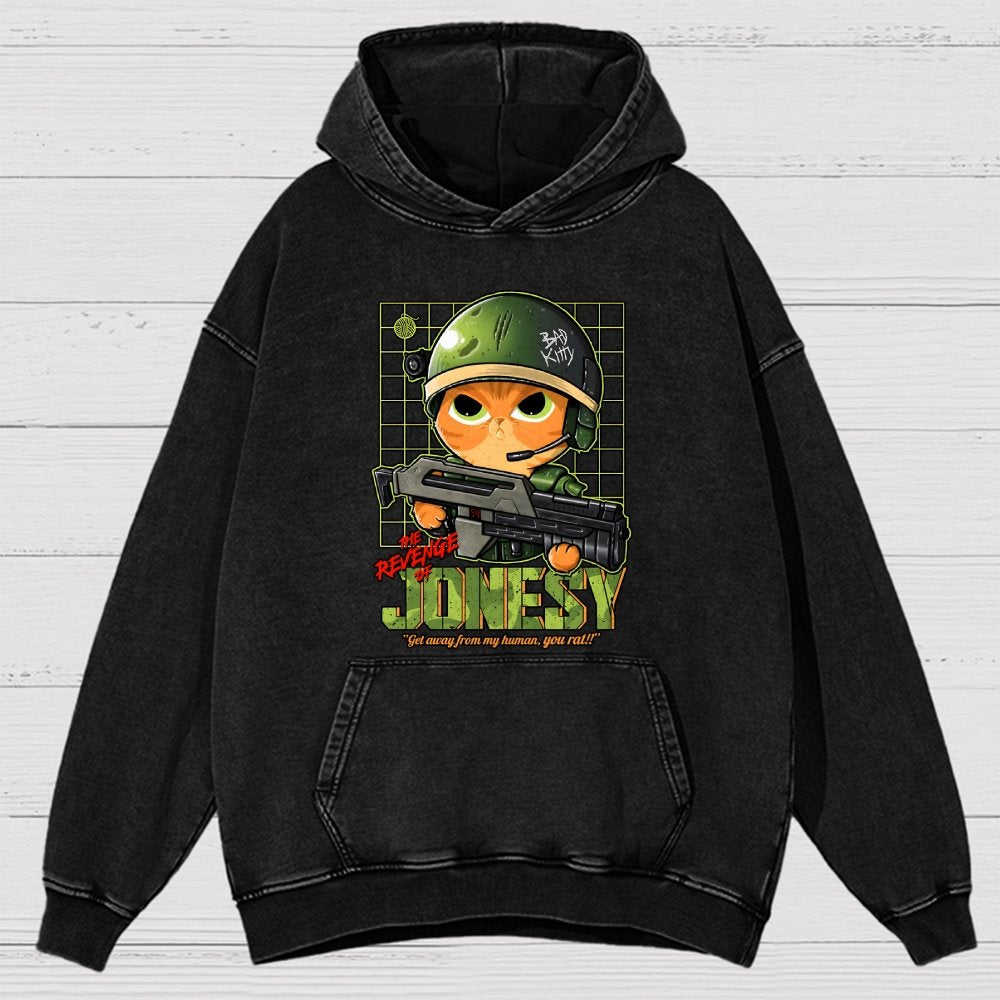 The Revenge Of Jonesy Vintage Distressed Hoodie