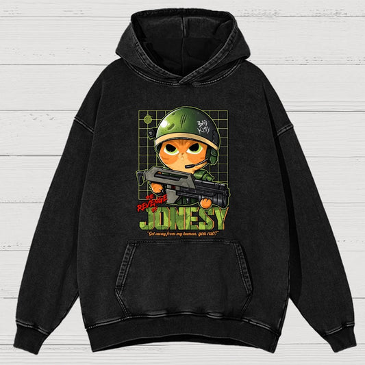 The Revenge Of Jonesy Vintage Distressed Hoodie