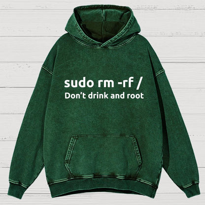 Dont Drink & Root Vintage Distressed Hoodie