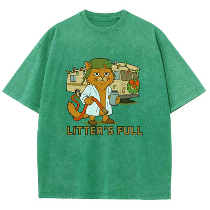 Christmas Shitters Full Cat Vintage Distressed T-shirt
