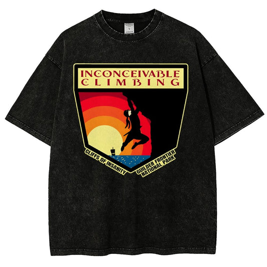 Inconceivable Climbing Vintage Distressed T-shirt