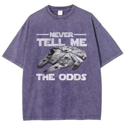 Never tell me the odds Vintage Distressed T-shirt