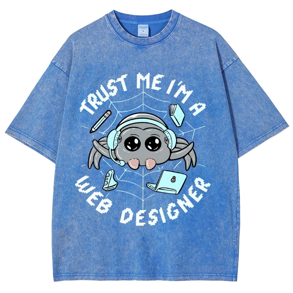 TRUST ME I'M A WEB DESIGNER Vintage Distressed T-shirt