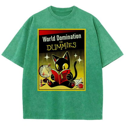 World Domination For Dummies Vintage Distressed T-shirt