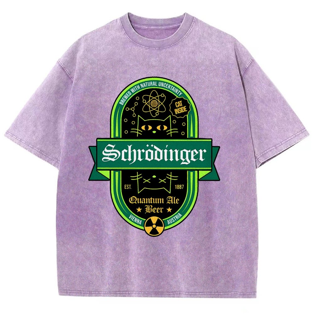 Schrödinger's Cat Inside Vintage Distressed T-shirt