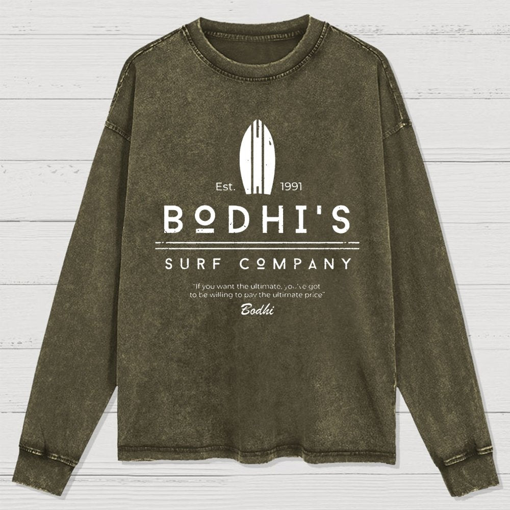 Bodhi's Surf Company Est. 1991 Washed Long Sleeve Tee