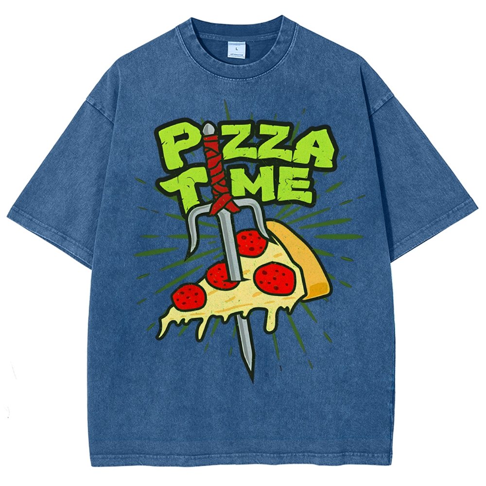Pizza Time! Vintage Distressed T-shirt