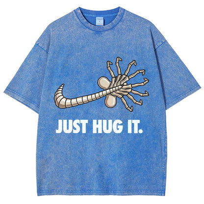 Just hug it Vintage Distressed T-shirt