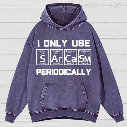 Sarcasm Periodic Table Element Shirt Weird Science Joke Vintage Distressed Hoodie