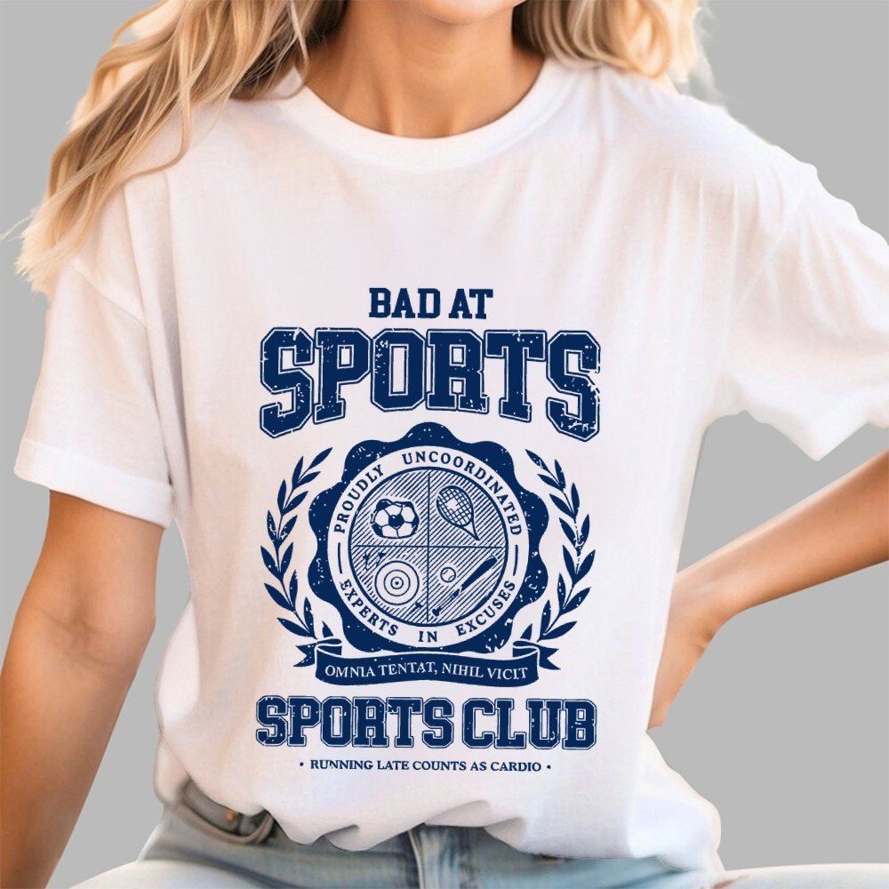 Bad at Sports Sports Club Unisex Geek T-Shirt