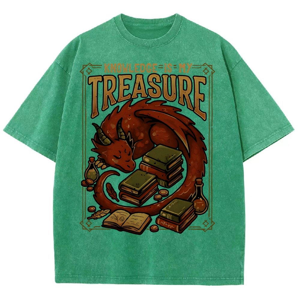 Knowledge Is My Treasure Vintage Distressed T-shirt