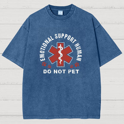 Emotional Support Human Vintage Distressed T-shirt