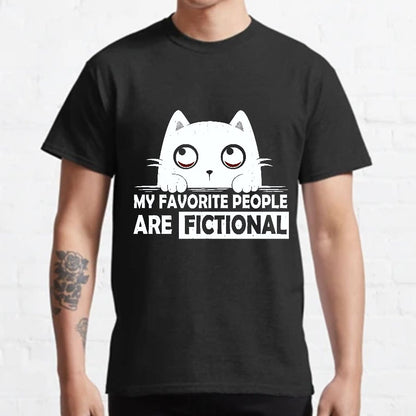 My Favorite People Are Fictional by Edesigns Geeky T-Shirt