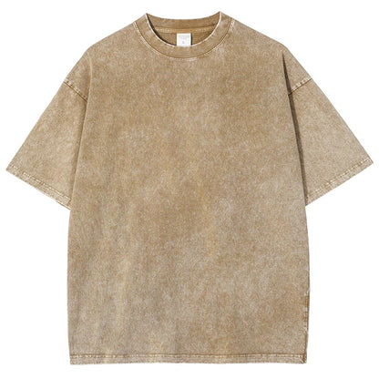 Chicken Game Don't Look At The Chicken Back Print Washed T-Shirt