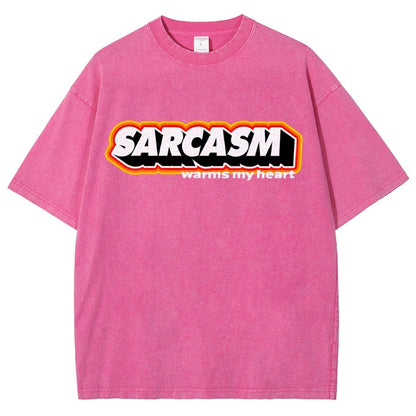 Sarcasm Warms My Heart Vintage Distressed T-shirt
