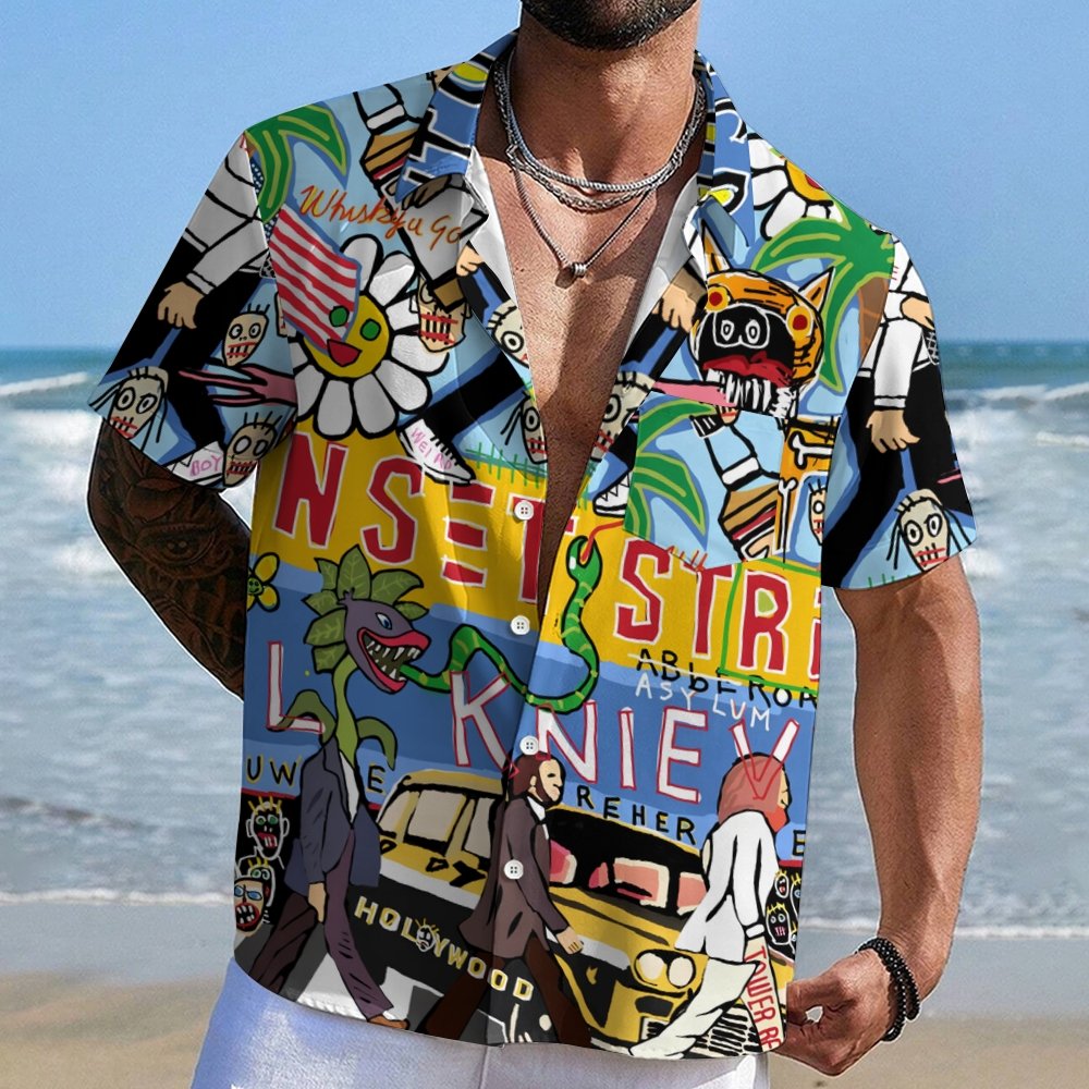 Vintage Graffiti Geeky Shirt