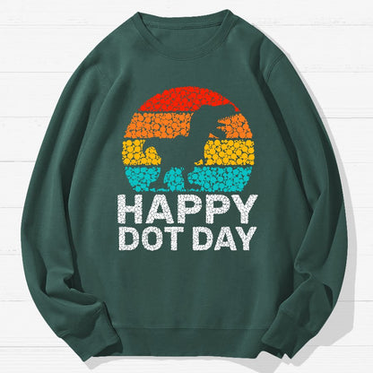 Happy International Dot Day Game Geek Cotton Sweatshirt