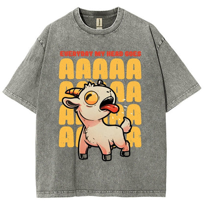 Everyday My Head Goes AAA Vintage Distressed T-shirt