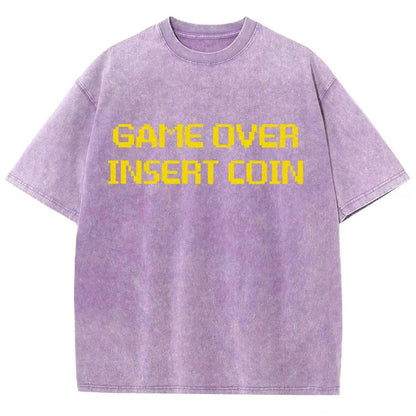 Game Over Vintage Distressed T-shirt