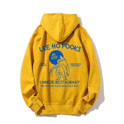 Lee Ho Fooks Chinese Restaurant Printed Back Unisex Cotton Hoodie