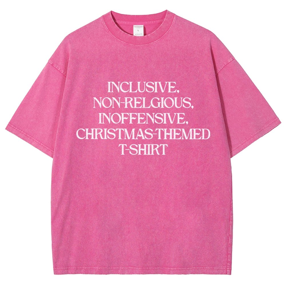 Christmas Themed Vintage Distressed T-shirt