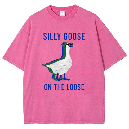 Silly Goose On The Loose Vintage Distressed T-shirt
