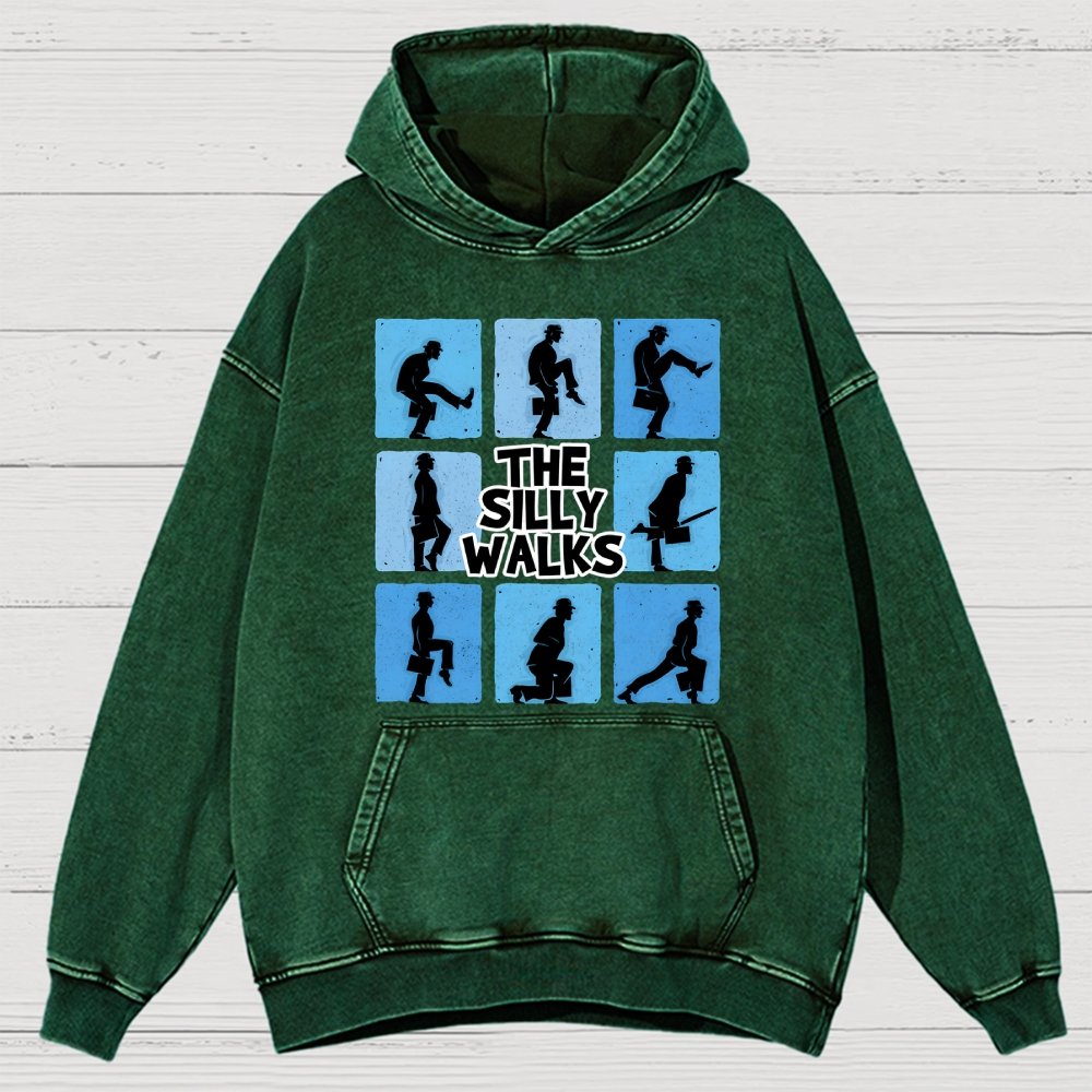 The Silly Walks Vintage Distressed Hoodie