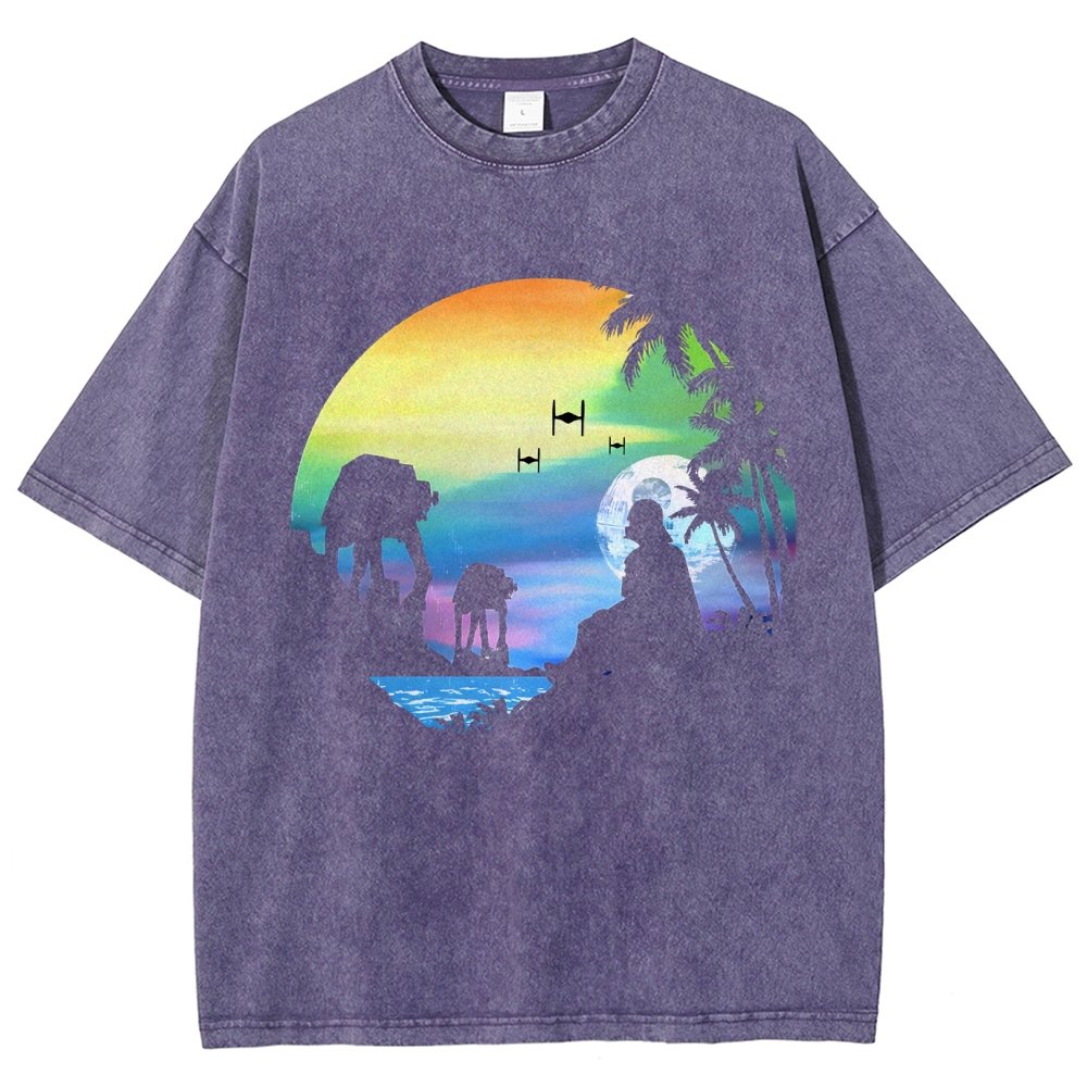 Conquer the paradise Vintage Distressed T-shirt