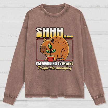 People are Annoying Washed Long Sleeve Tee