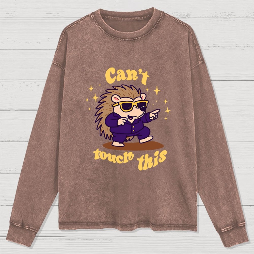 Can't touch this Washed Long Sleeve Tee