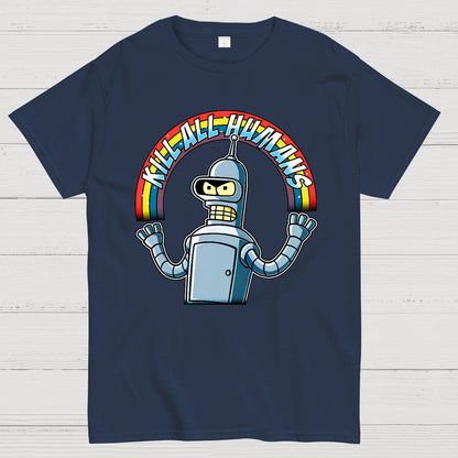 Shiny Metal Robot Geek T-Shirt