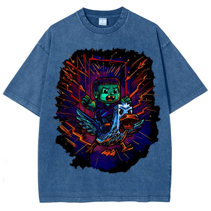 What the Cluck Vintage Distressed T-shirt