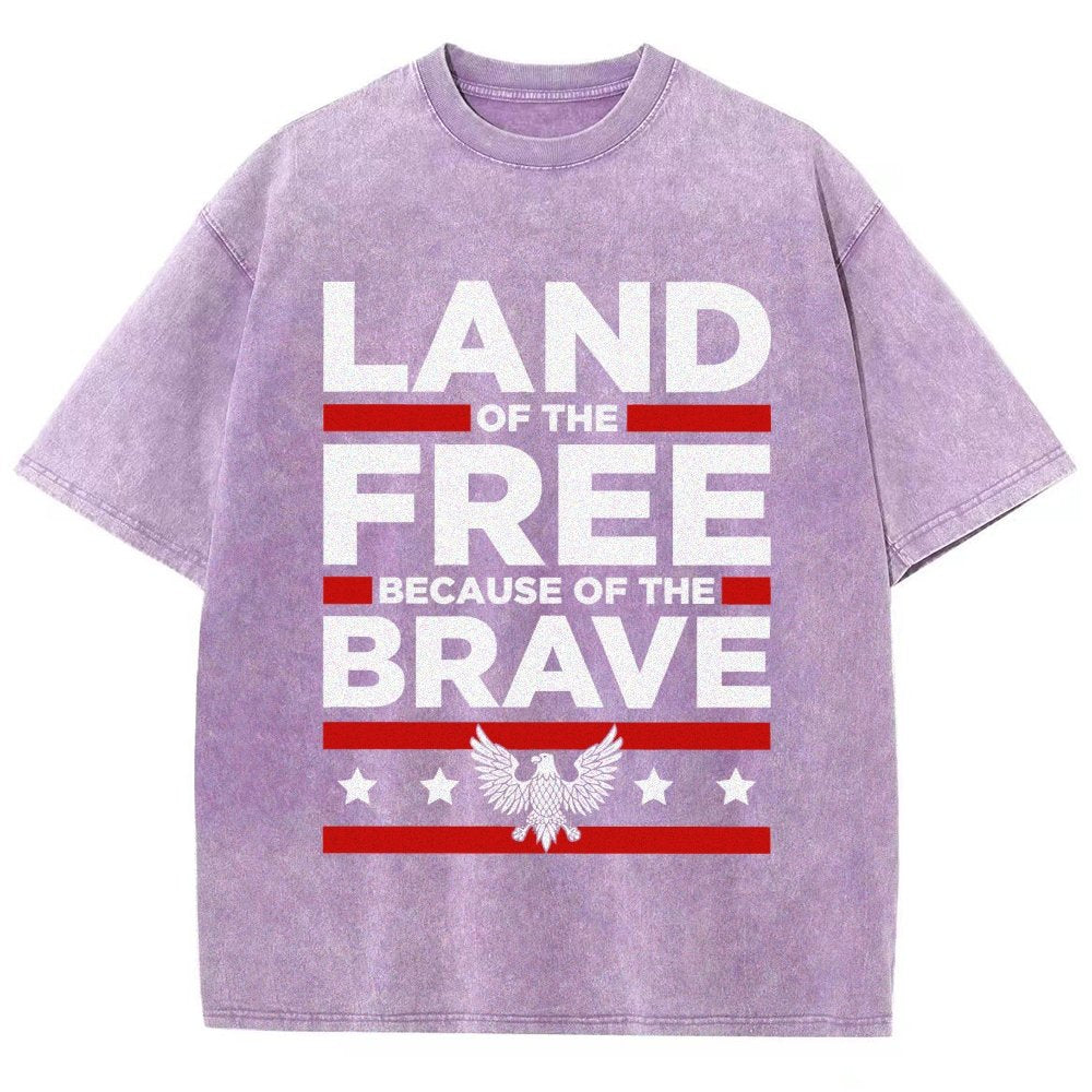 Because of the Brave Vintage Distressed T-shirt