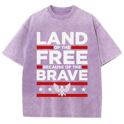 Because of the Brave Vintage Distressed T-shirt