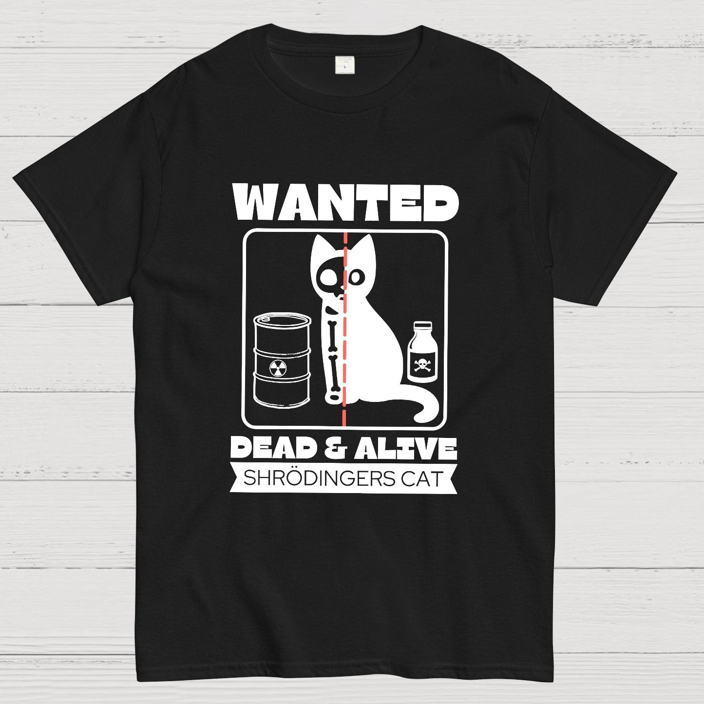 Shrodingers Cat , Funny Cat Geeky T-Shirt